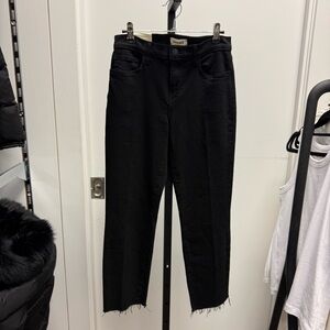 L'AGENCE Sada H/R Crop Slim Black 24